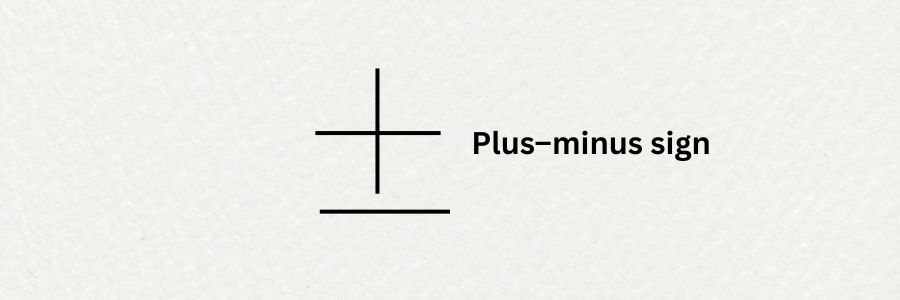 Plus–minus sign